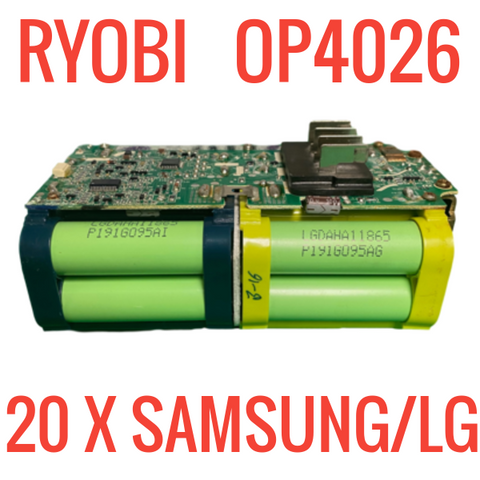 RYOBI OP4026 36V BATTERIES FOR PARTS/REPAIR