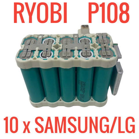 Ryobi P108 18V Batteries for Parts & Repair
