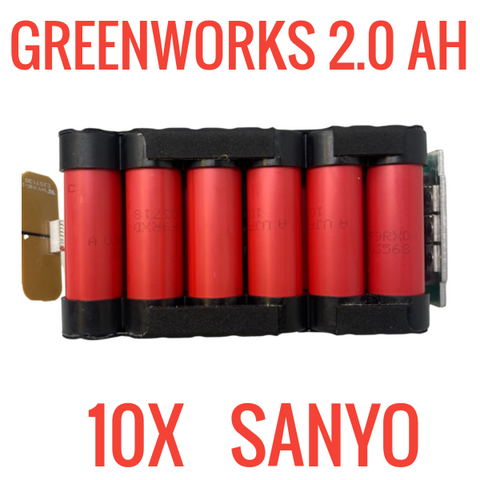 GREENWORKS 40V 73Wh 2.0 AH for Salvage