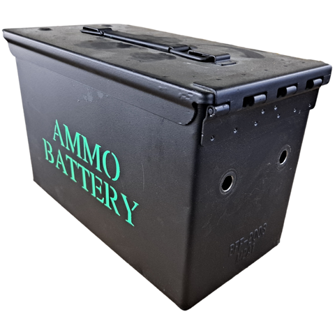 Black US Military Ammo Can Painted