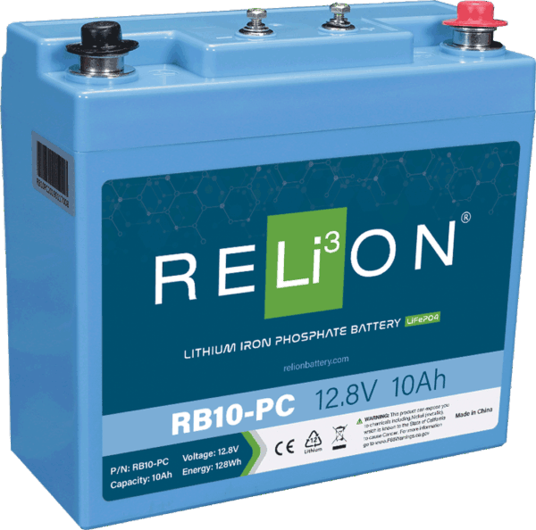 Used Relion RB10-PC 12.8v 10ah Lifepo4 Battery