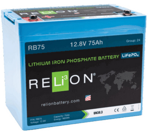 Relion 75ah Lifepo4 Battery TESTED 100%+