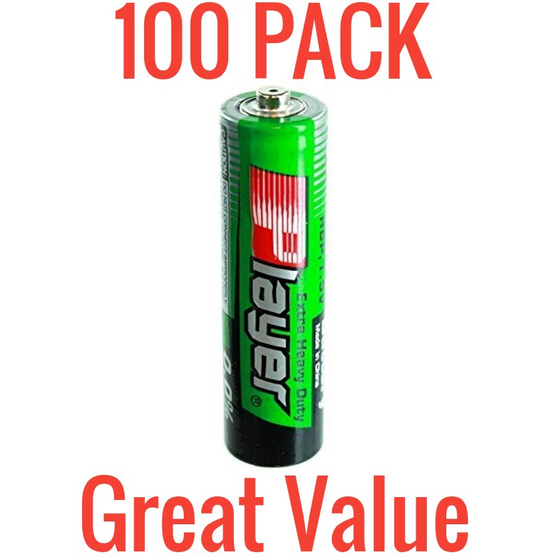 100x Player AA Extra Heavy Duty Carbon-Zinc