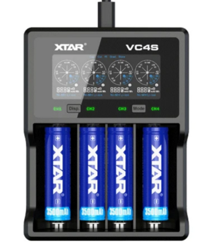 XTAR VC4S 4 Bay LCD USB Battery Charger