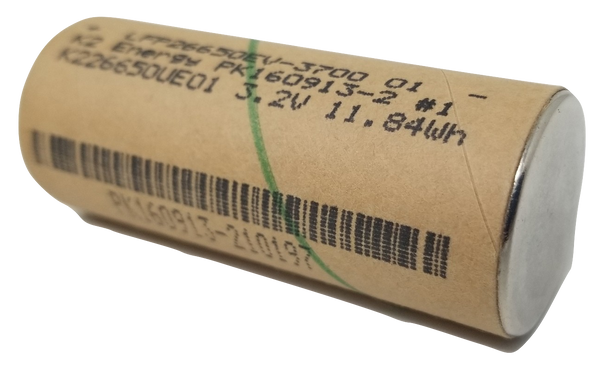 65 K2 26650 LFP26650p 2850mah 9.4wh Cardboard Lifepo4 NEW