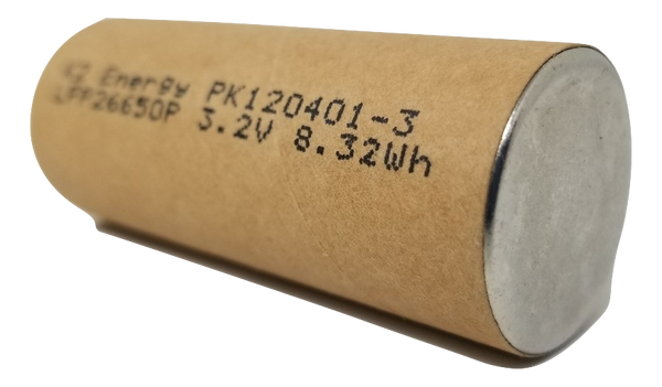 20 K2 26650 LFP26650p 2600mah 8.32wh Cardboard Lifepo4 NEW