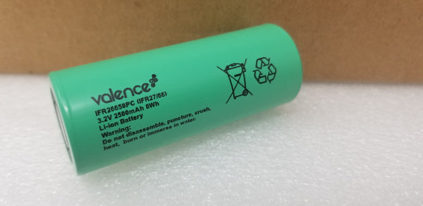 40 VALENCE IFR26650PC 26650 2500mah Lifepo4 - Shelf A1