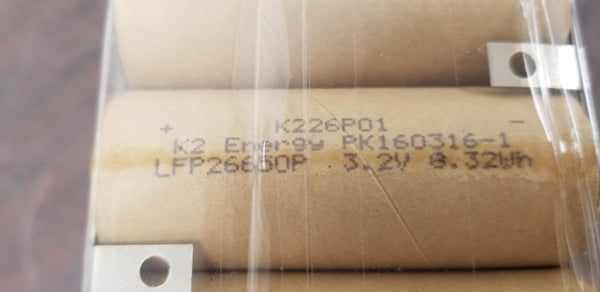SALVAGE 80 K2 26650 LFP26650p 2600mah Lifepo4