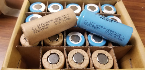 BLUE/BROWN MIX 20 K2 26650 LFP26650p 2850mah Lifepo4 - A-2