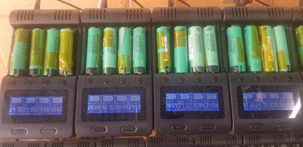 3x Panasonic NCR18650A 2900mAh 18650 cells 10.8V 33WH