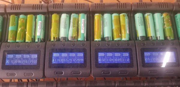 3x Panasonic NCR18650A 2900mAh 18650 cells 10.8V 33WH