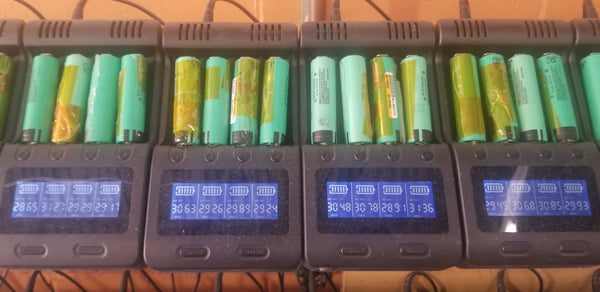 3x Panasonic NCR18650A 2900mAh 18650 cells 10.8V 33WH