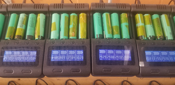 3x Panasonic NCR18650A 2900mAh 18650 cells 10.8V 33WH