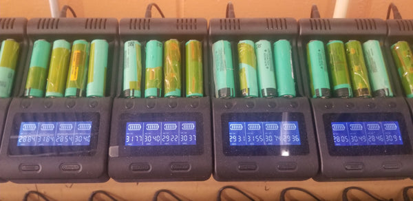 3x Panasonic NCR18650A 2900mAh 18650 cells 10.8V 33WH