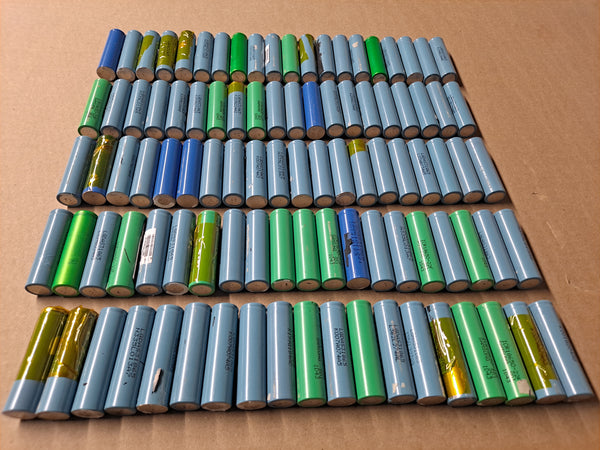 FULL CASE OF 243 18650 CELLS IN MODEM BATTERIES