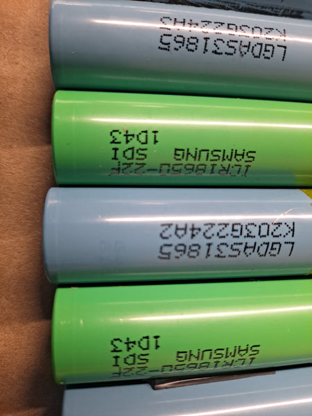 FULL CASE OF 243 18650 CELLS IN MODEM BATTERIES