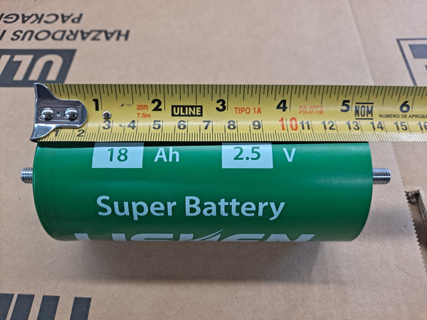 1 Lishen 2.5v 18ah LTO- 30,000 cycle NEW