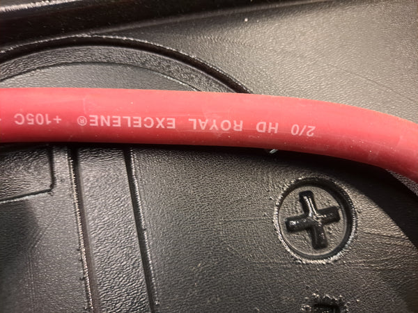 22" x 8" x 12" Battery Box with Binding posts and wire