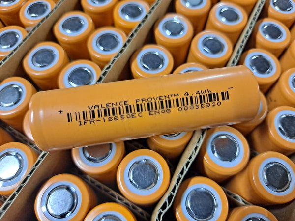 92 Valence Lifepo4 3.2v 1300mah 4.4wh 18650
