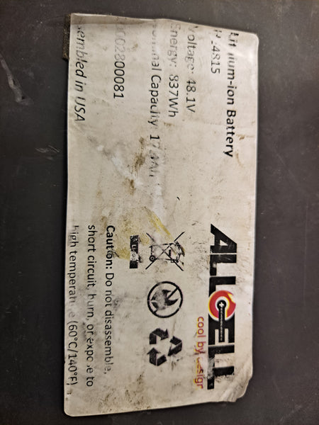 13s 48.1v 17.4ah 837wh Battery with BMS