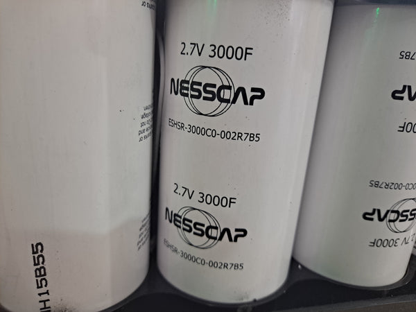 48v 18x 2.7v 3000F 3.038wh Nesscap Ultra-Capacitors 1,000,000 Cycles