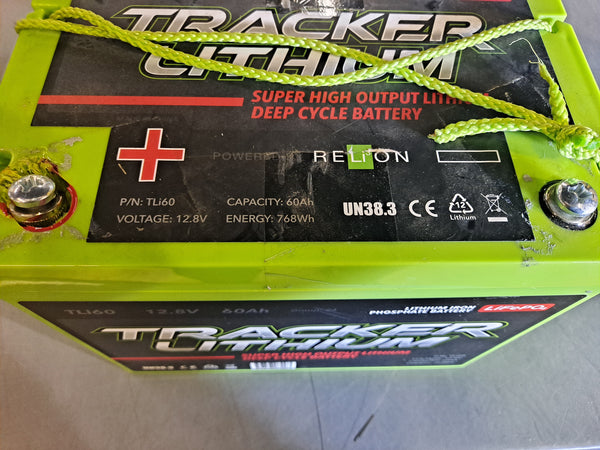 Bent Post - Tracker Lithium TLi60 Lifepo4 12.8v 60ah - Tested