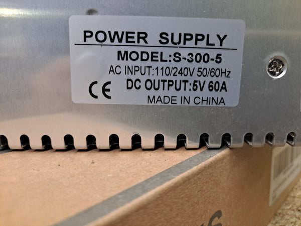 S-300-5 Power Supply 110/240v input 5v 60a 300w output