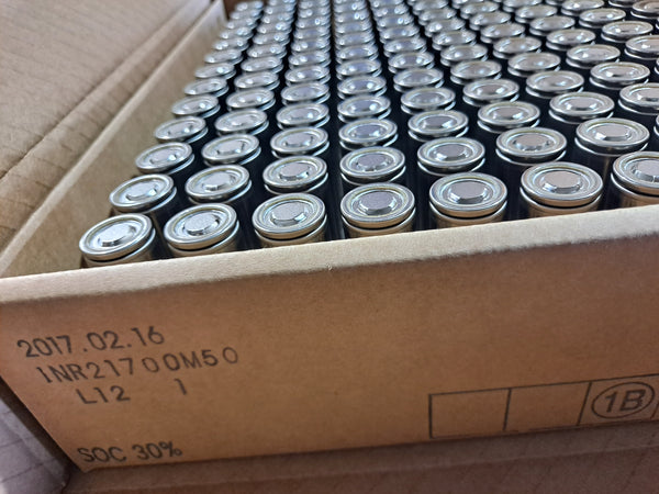 130x New INR21700 M50 3.6v 5000mah Cells