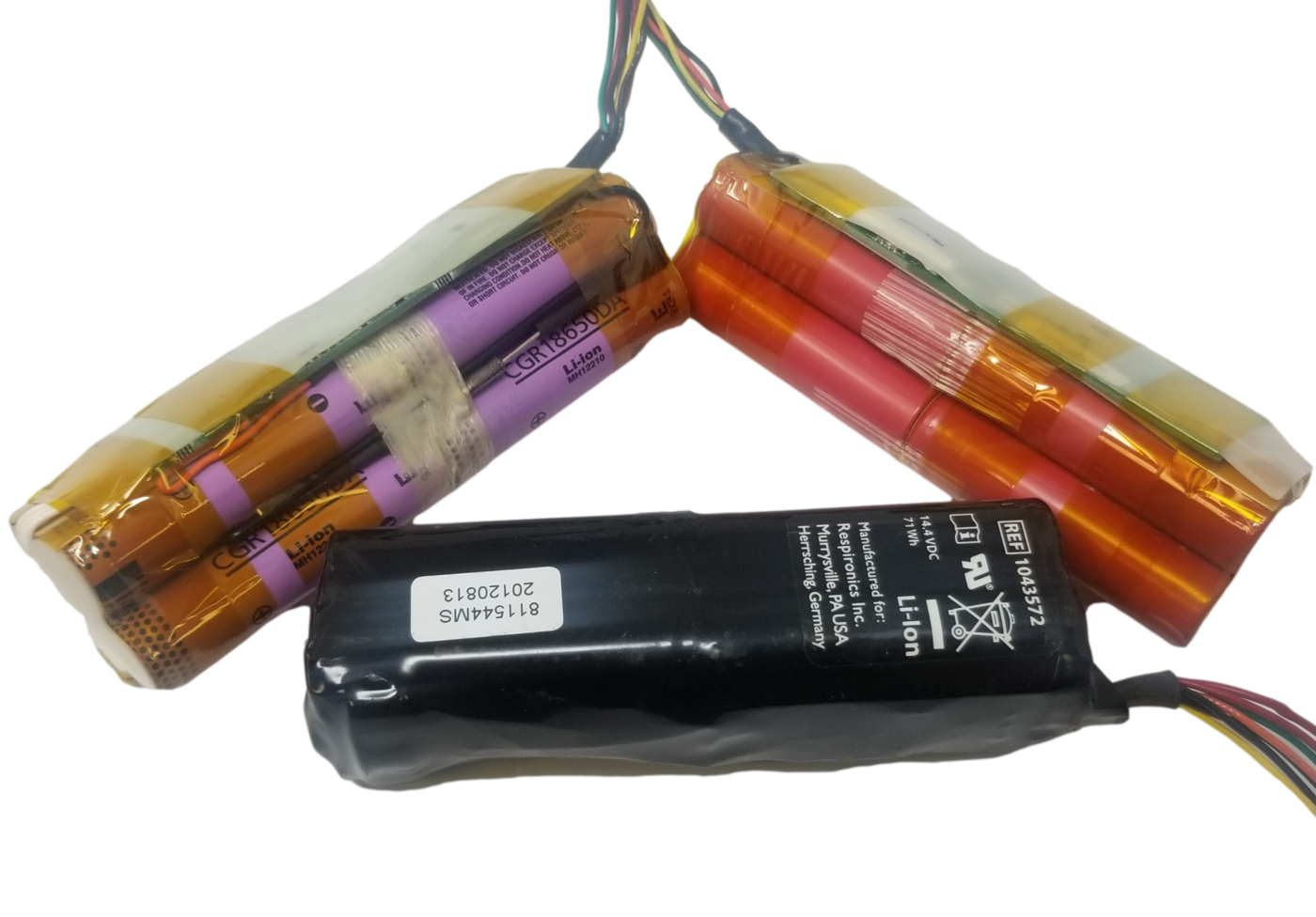 8x 2450mah - 2600mah PANASONIC/SANYO RESPIRONICS MODULE