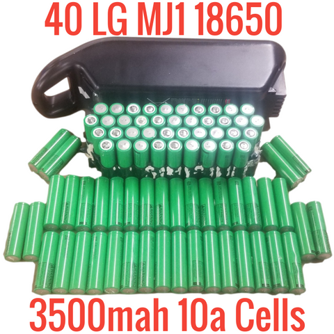 CASE of 6 Modules - 240 LG MJ1 3500mah 10a 18650 Cells