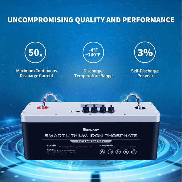 48V 50Ah Smart Lithium Iron Phosphate Battery