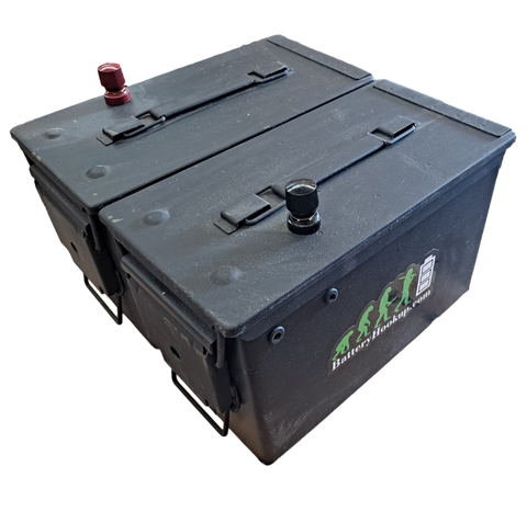 Battery Hookup Ammo Can 51.2v 50ah 2560wh Prototype