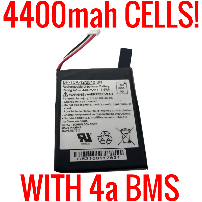 13 PACK - 3.7V 4.4ah 16.28WH W/ BMS WITH WIRES