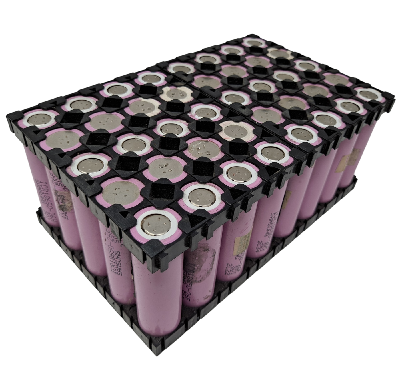 50 Samsung 2600mah cells in holders