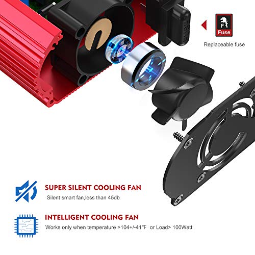 300w 12v Pure Sine Wave Inverter with Car Adapter - Amazon