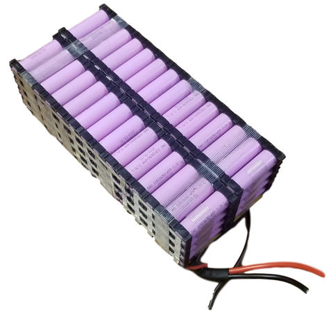 21.6v 46ah 6s18p 108 2550mah 18650 cell module with BMS