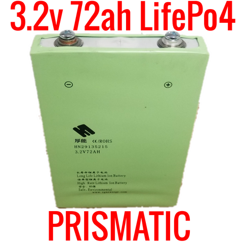 3.2v 72ah LifePo4 Prismatic cells - SHELF A3