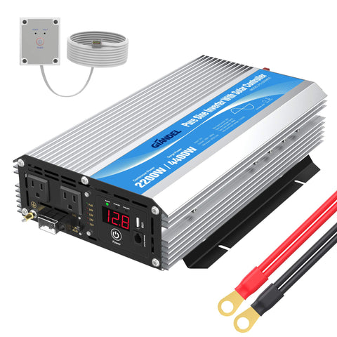 2200w 12v Pure Sine Wave Inverter + Charge Controller - Amazon