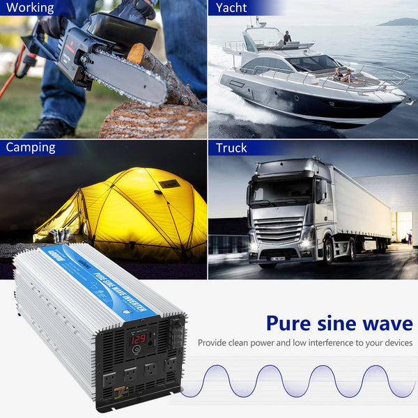 4000w 12v Pure Sine Wave Inverter - Amazon