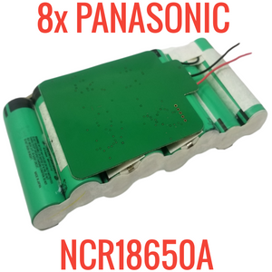 8x Panasonic NCR18650A cell module - Drager