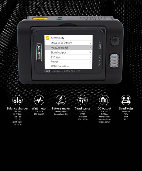ToolkitRC M9 Multi Function 600W 20A DC Smart Charger
