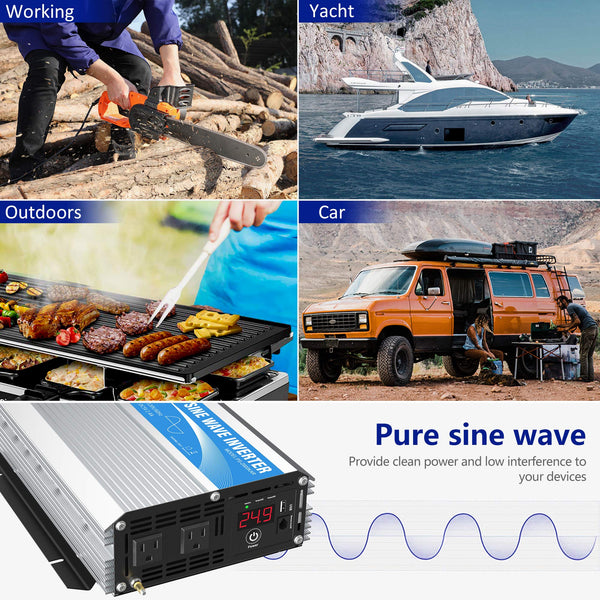 2000w 24v Pure Sine Wave Inverter - Amazon