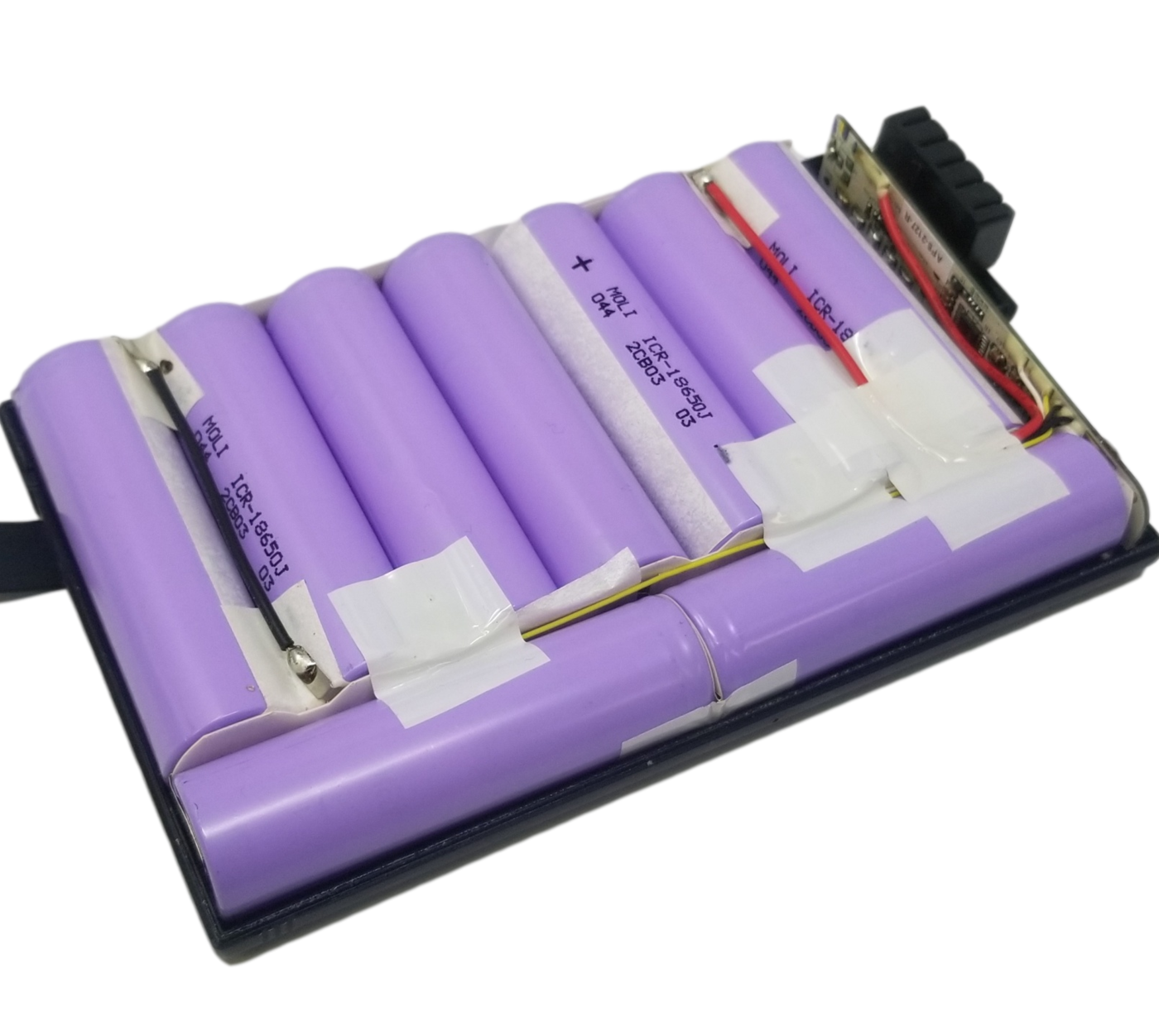 3s3p Molicel Module with 9 2400mah 18650 79.92wh