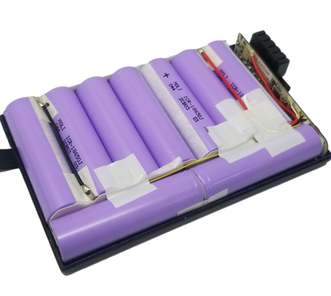 3s3p Molicel Module with 9 2400mah 18650 79.92wh