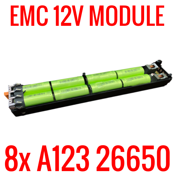 PARTS/REPAIR EMC 12V MODULE WITH 8X A123 26650 LIFEPO4