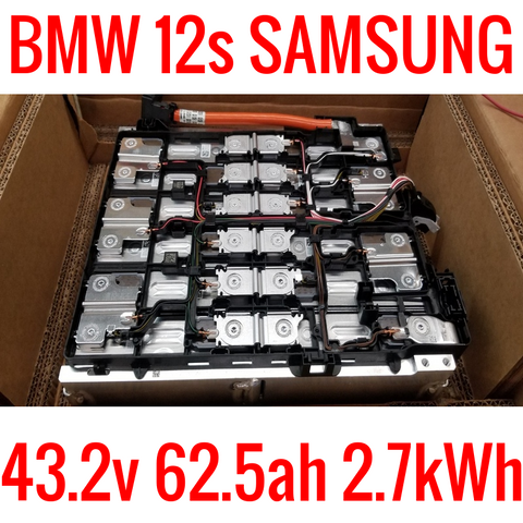 BMW OEM 12s 43.2v 62.5ah 2.7kWh Samsung - $69/kWh