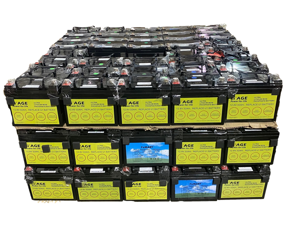 Parts/Repair 4 Pack - Mixed LIFEP04 12.8V 32ah 410wh