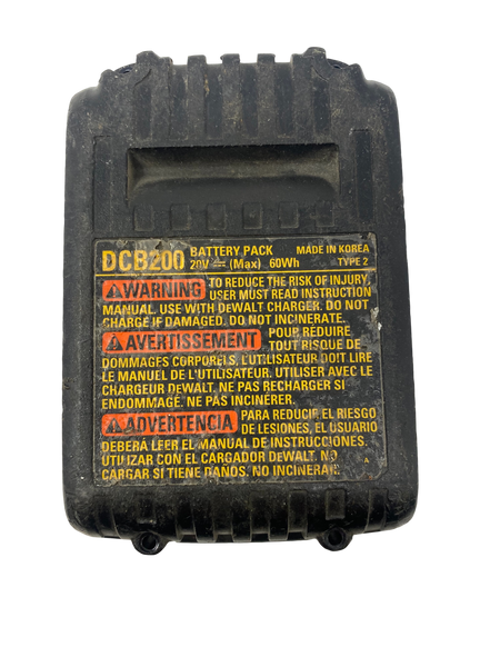 DEWALT DCB200 20V 3.0 AH 60WH for PARTS/REPAIR