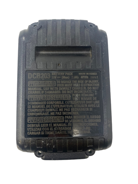 DEWALT DCB203 20V 2.0 AH 40WH for PARTS/REPAIR