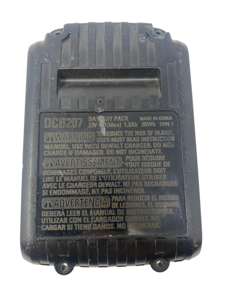 DEWALT DCB207 20V 1.3 AH 26WH for PARTS/REPAIR